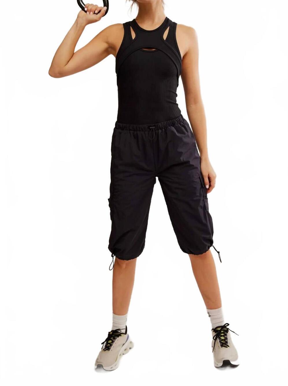 NEW FREE PEOPLE women's break it down onesie in black
